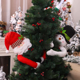 Christmas tree topper Santa snowman decoration