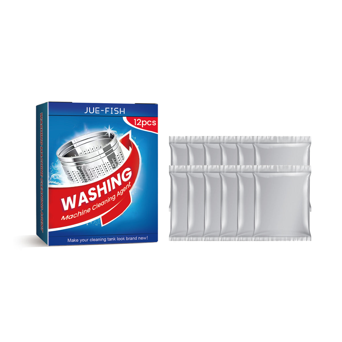 Jue-Fish Washing Machine Cleaner, Washing Machine Tank Automatic Drum Liner Dirt Cleaning Sheet