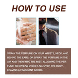 Perfume Aromatic Spray, Mild Not Pungent Lasting Fragrance Men Release Charm Light Elegant Fresh Atmosphere Perfume