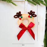 twisted stick fabric Christmas wreath ornament