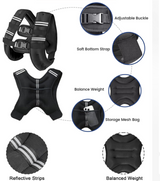Adjustable Weighted Vest Set, Invisible Weight Training Gear for Running, Fitness Leg Weights Sand Bags for Full Body Workout
