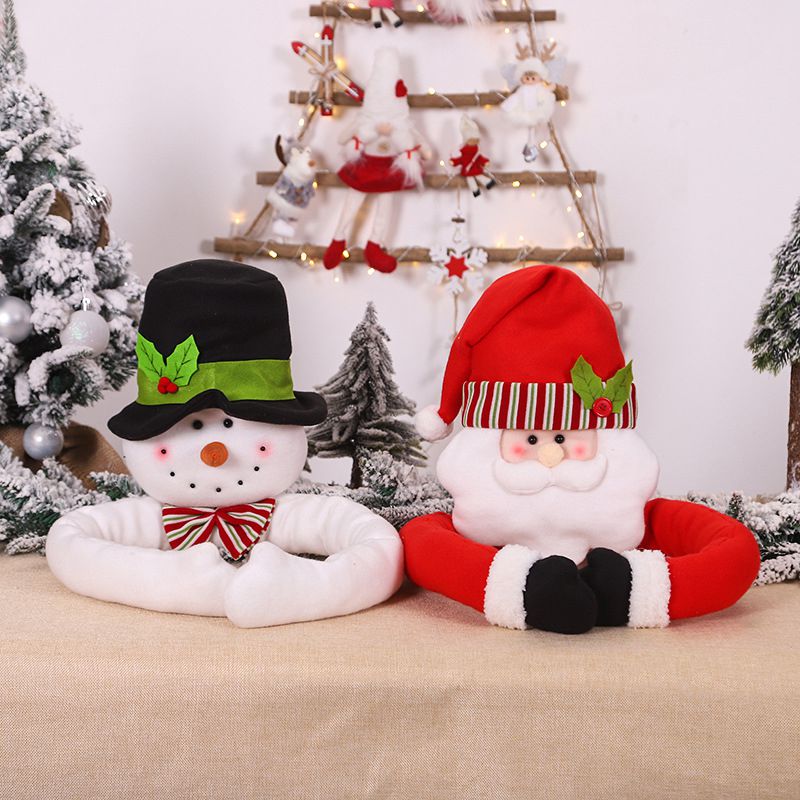 Christmas tree topper Santa snowman decoration