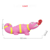 Toy New Product Latex Tongue Squeezing Lizard Crocodile Squeezing and Making Sounds Funny and Soothing Dog Toys