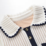 Early spring new product Xiaoxiang contrasting color knitted camisole skirt for women, sweet and slimming sleeveless dress