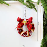 twisted stick fabric Christmas wreath ornament