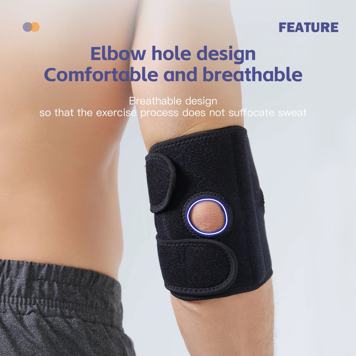 Outdoor sports fitness tennis training running adjustable fixed elbow strap protective gear