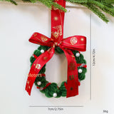 twisted stick fabric Christmas wreath ornament