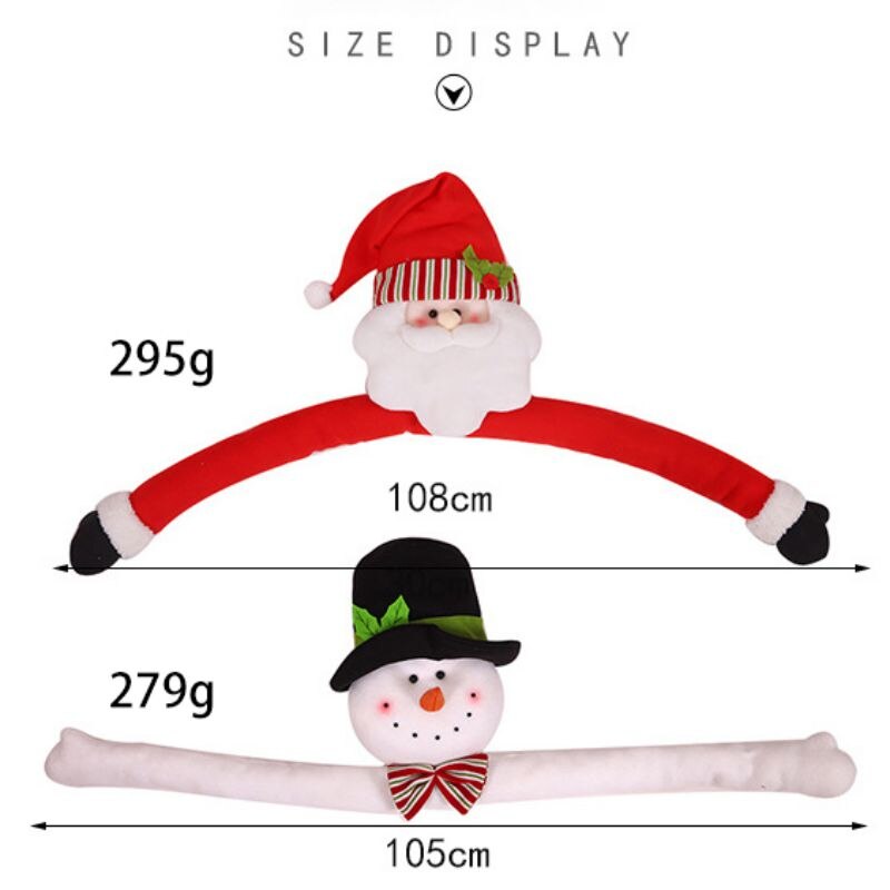 Christmas tree topper Santa snowman decoration