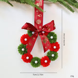 twisted stick fabric Christmas wreath ornament