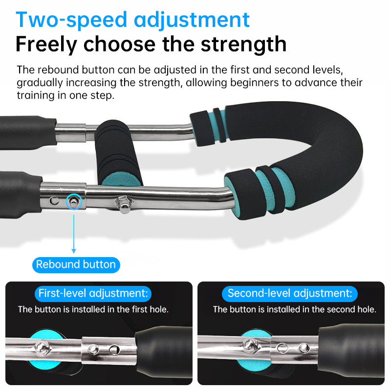 Adjustable Spring Twister Arm Exerciser Strengthen forearms triceps & chest. Portable home fitness gear.